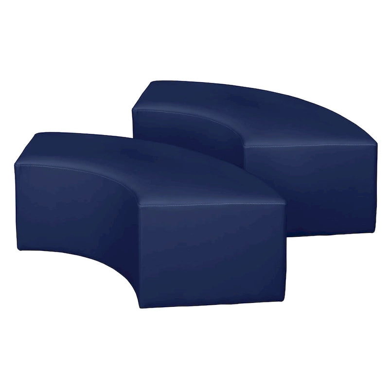 Pouf d'intérieur incurvé (Lot de 2)