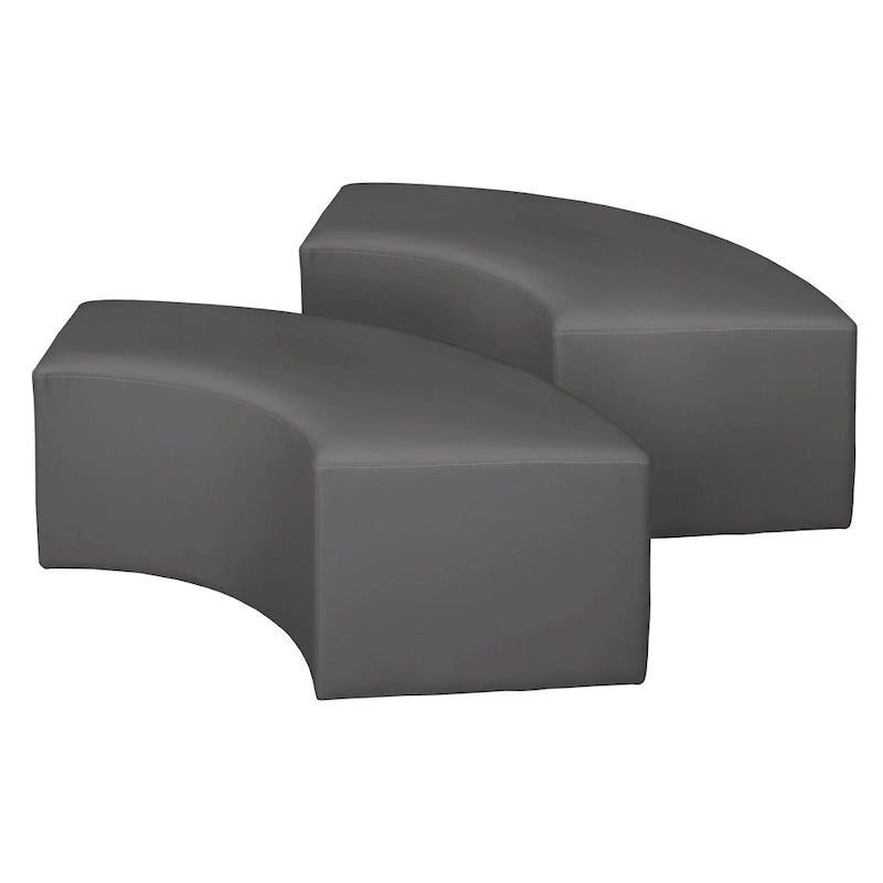 Pouf d'intérieur incurvé (Lot de 2)