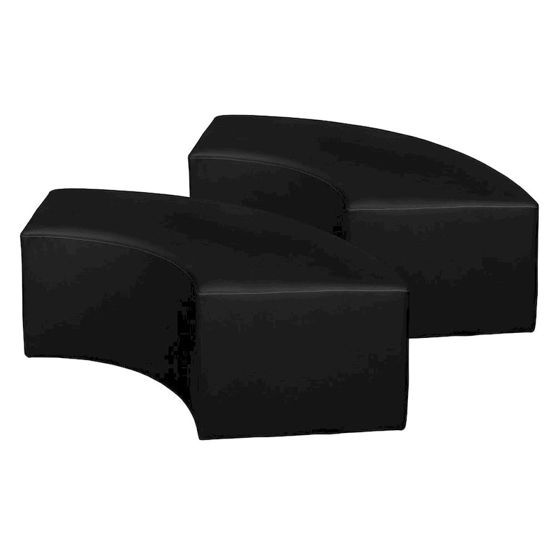 Pouf d'intérieur incurvé (Lot de 2)