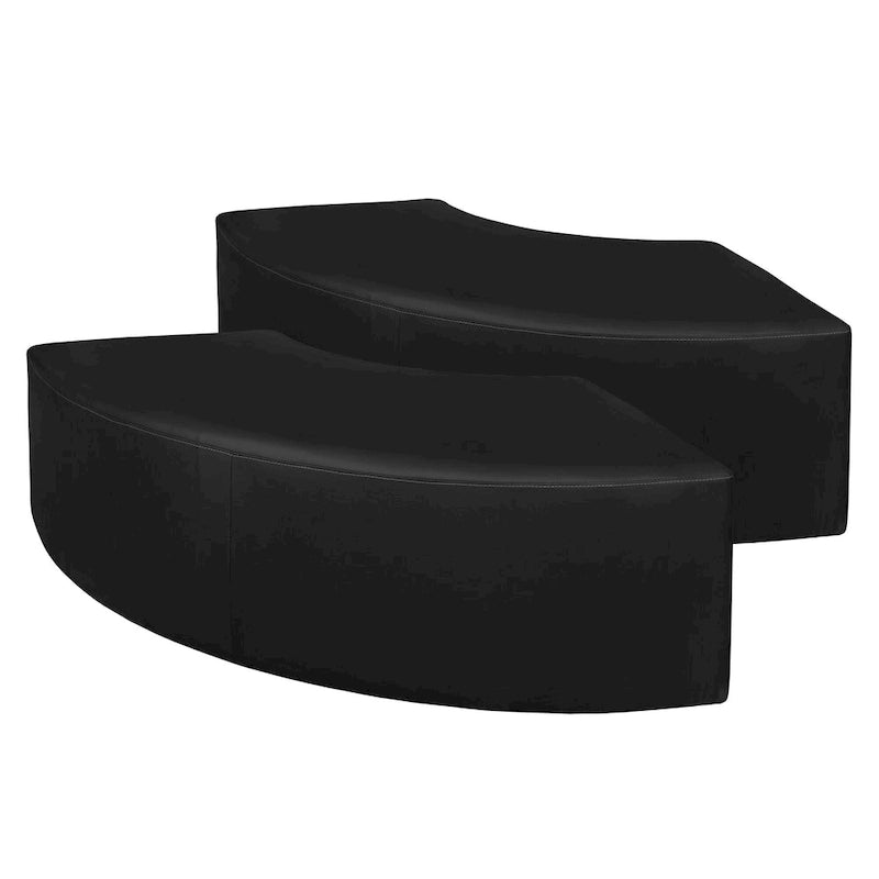 Pouf d'intérieur incurvé (Lot de 2)