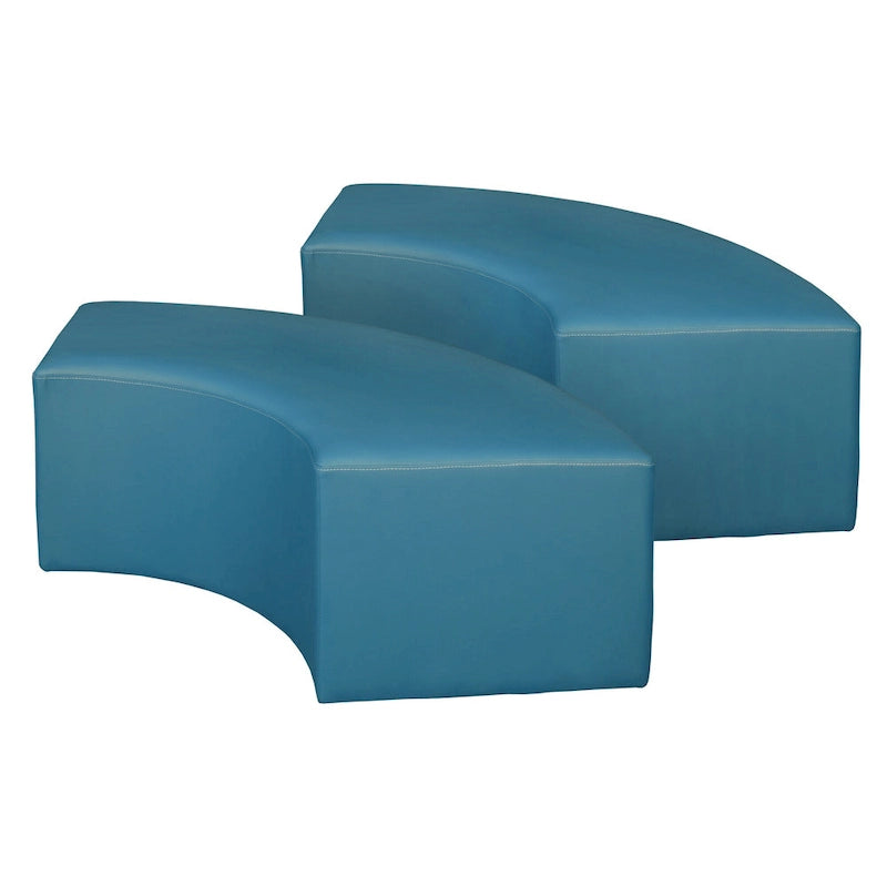Pouf d'intérieur incurvé (Lot de 2)