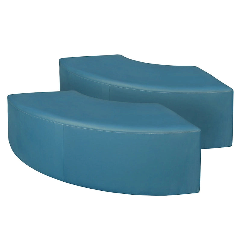 Pouf d'intérieur incurvé (Lot de 2)