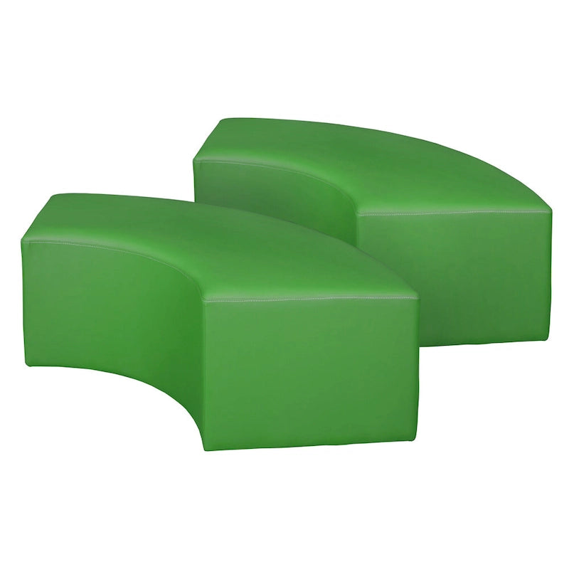 Pouf d'intérieur incurvé (Lot de 2)