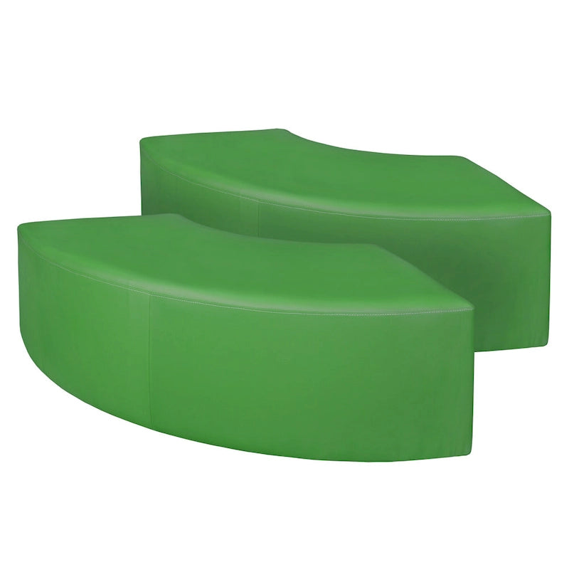 Pouf d'intérieur incurvé (Lot de 2)