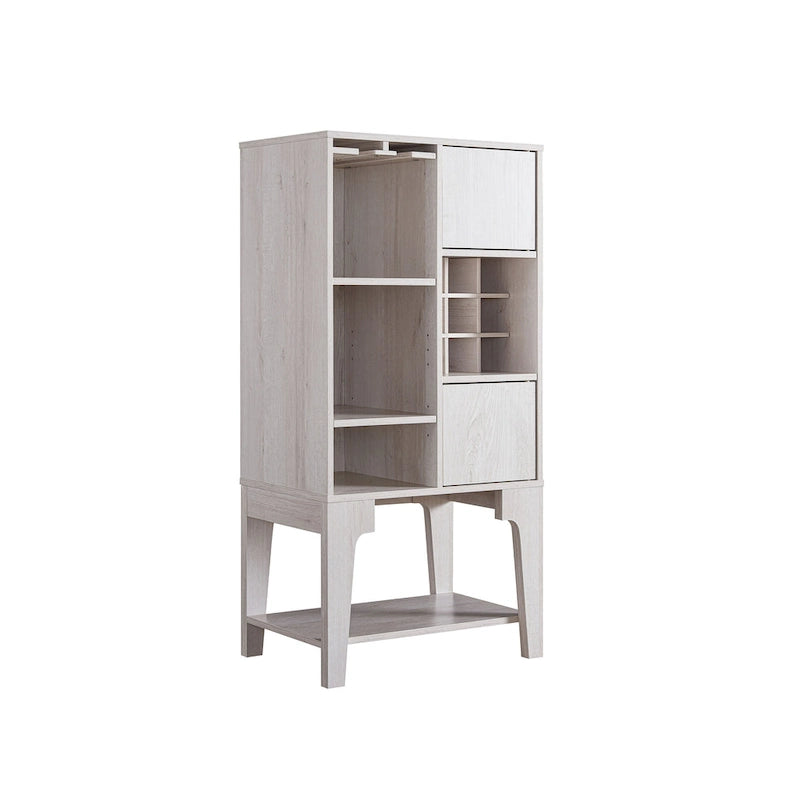 Buffet contemporain 4 étagères avec casier à vin