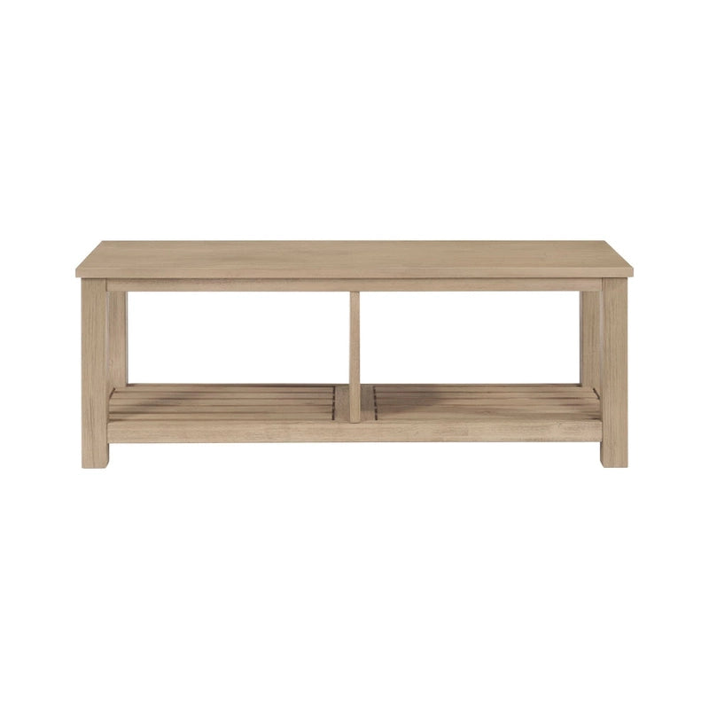 Banc TV en bois d'acacia massif, meuble multimédia pour salon, capacité de charge de 68 kg