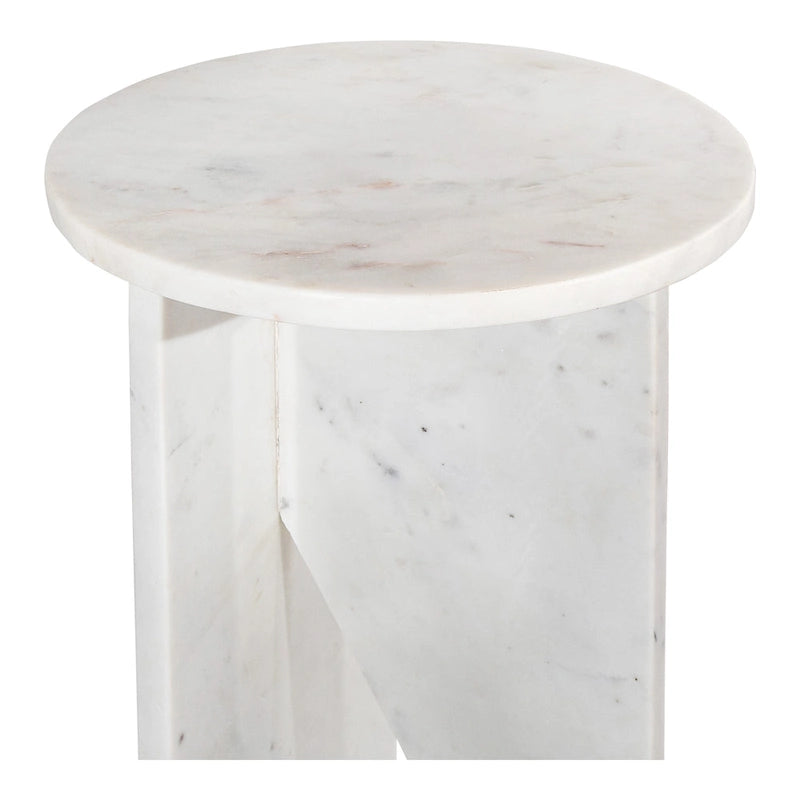 Table d'appoint ronde géométrique moderne