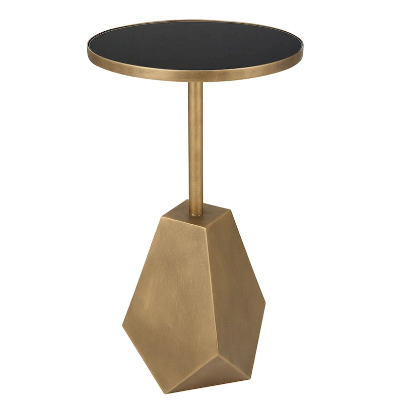 Uttermost Comet Geometric Bronze Accent Table - 14W x 24H x 14D