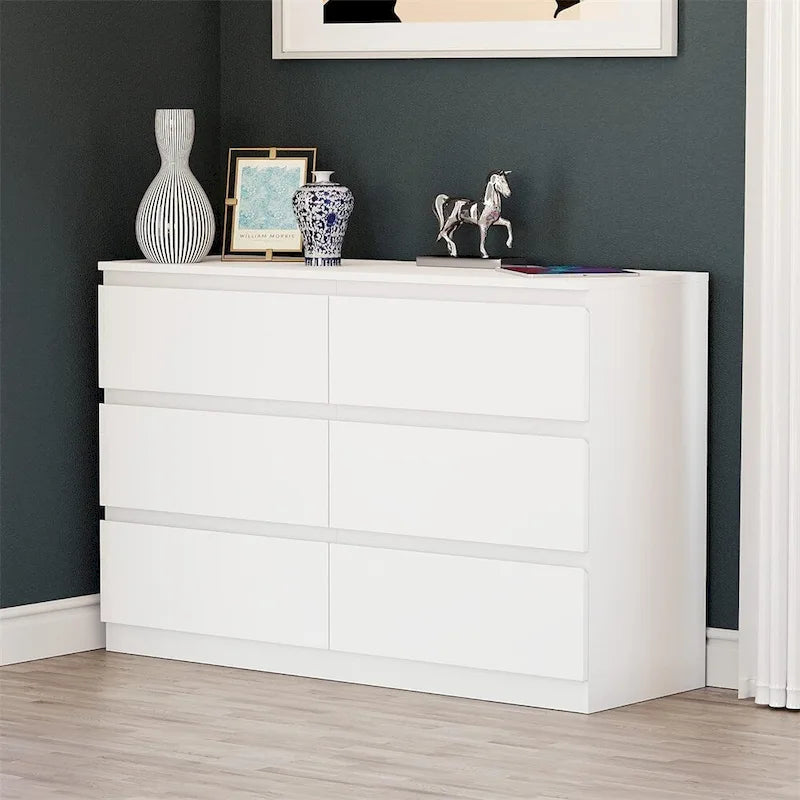 Commode double à 6 tiroirs pour Chambre Salon Couloir