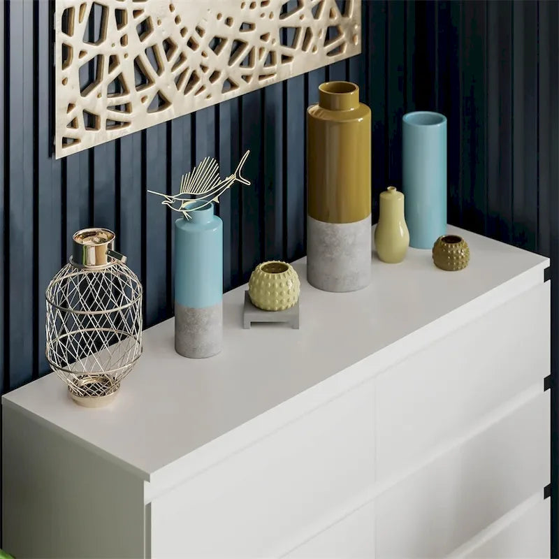 Commode double à 6 tiroirs pour Chambre Salon Couloir