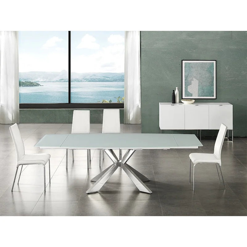 Lot de 2 chaises de salle à manger en cuir pleine fleur couleur taupe