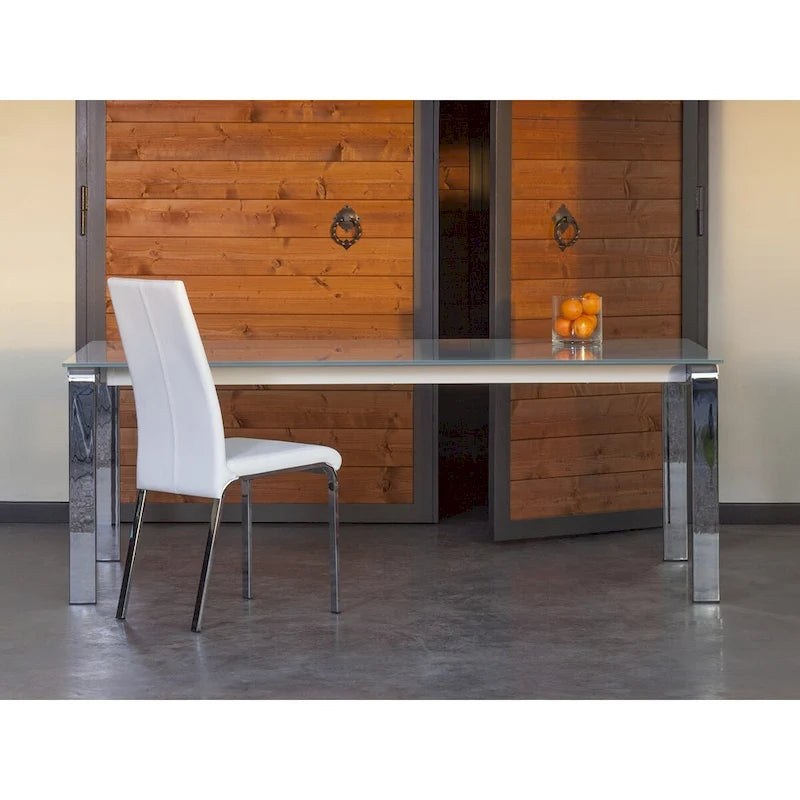 Lot de 2 chaises de salle à manger en cuir pleine fleur couleur taupe
