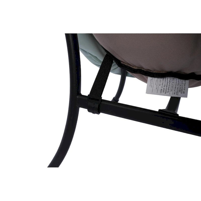 Fauteuil de salon contemporain, canapé individuel avec structure en acier, accoudoirs, poche latérale et repose-pieds.